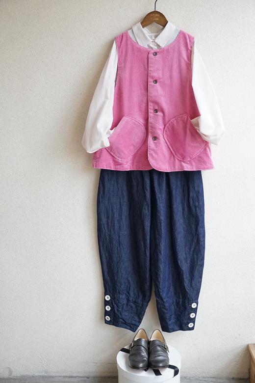 Gauze牛仔蓝阔腿裤 商品图3