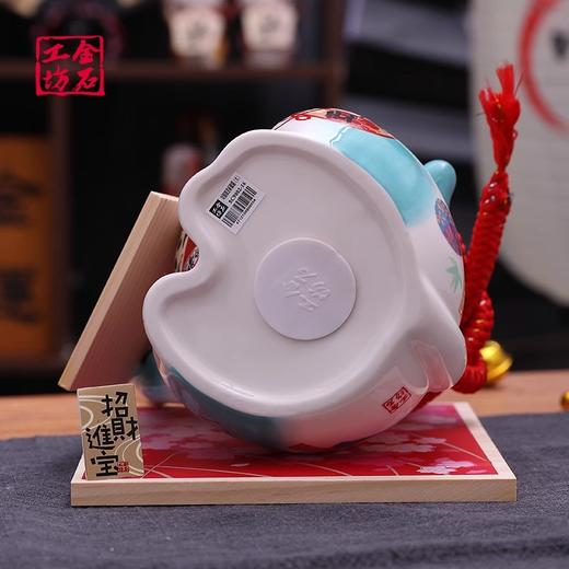 金石工坊招财猫大号摆件店铺开业二维码祈愿猫家居客厅陶瓷存钱罐财源广进富贵临门祈愿猫（大） 商品图5