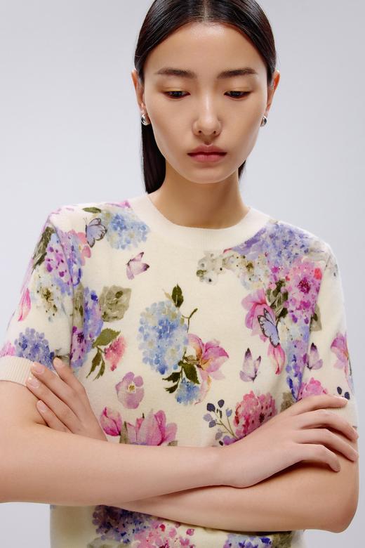 朗姿针织开衫米白色LCJK00KPR411W31 商品图6