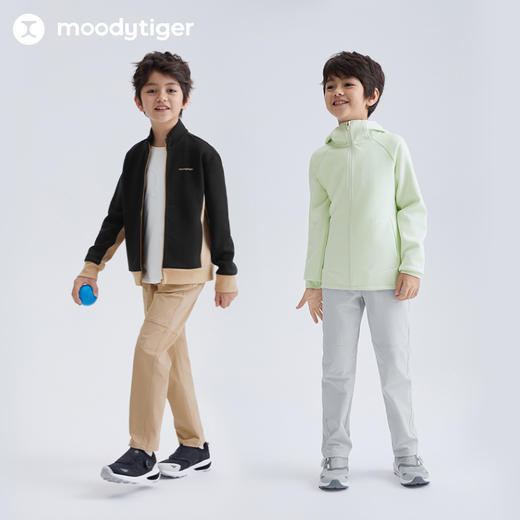 moodytiger儿童裤子25春新款男女童防风拒水户外运动裤【DR合并】 商品图4
