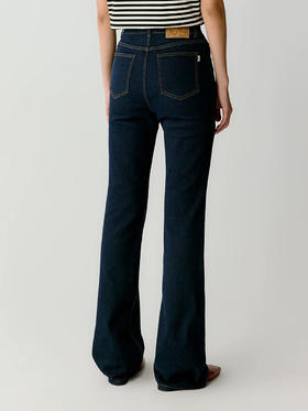 排他性独家圆正 小禾 253款 弹力牛仔棉 微喇牛仔裤 号足准码选