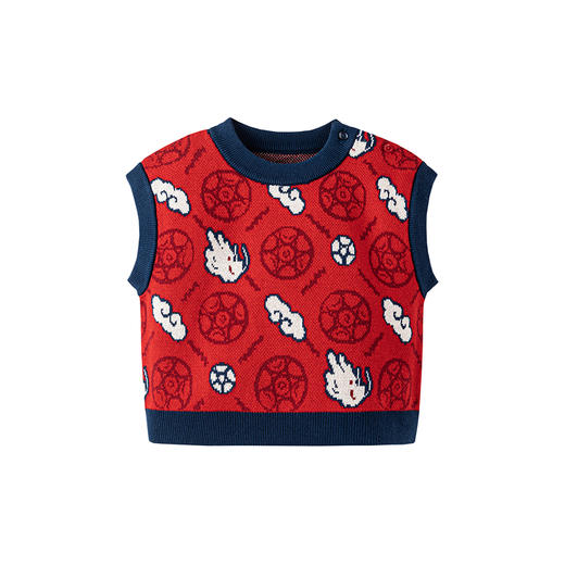 【龙年非遗联名】迷你巴拉男童女童背心新年宝宝套头儿童马甲 商品图4