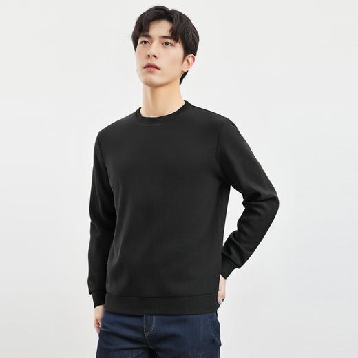 【灯芯条 多色】罗蒙春秋男装基础款卫衣经典圆领卫衣男士休闲百搭圆领长袖T恤男 商品图2