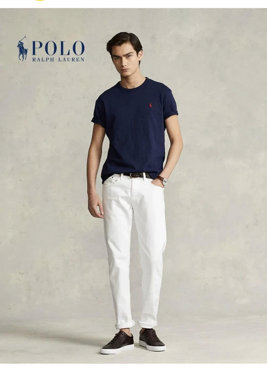 r.l 基础款圆领T恤 情侣款小马刺绣打底衫 TX368 商品图3