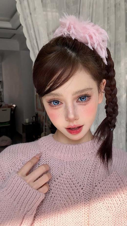 Hanawink 半年抛美瞳 哭哭奶酪蓝 直径14.5mm着色14.2mm 商品图10