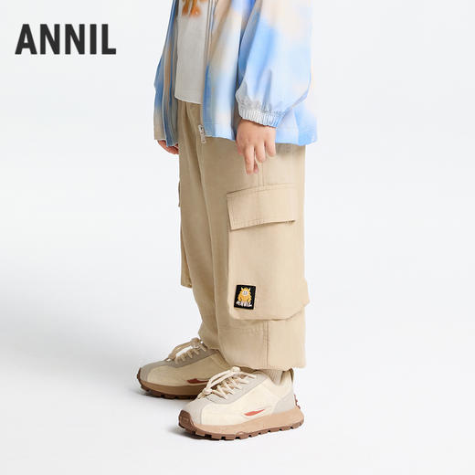 男童全腰梭织长裤防蚊裤春季新款安奈儿童装实体店同款XB516537 商品图1