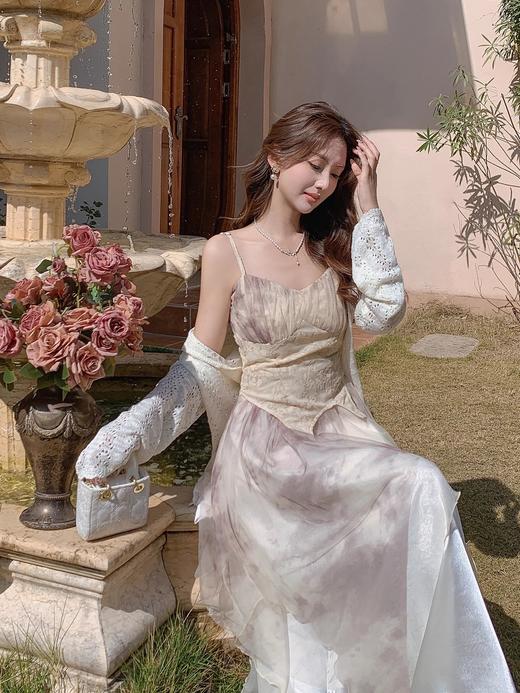 张心子【春日浮梦】镂空防晒针织衫开衫  U2501039 商品图6