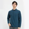 【双面含桑蚕丝】罗蒙男士经典polo衫男长袖t恤男春秋男士polo衫 商品缩略图4