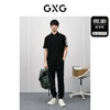 GXG男装 黑色通勤短袖POLO衫 2024年春季热卖GFX12400301 商品缩略图1