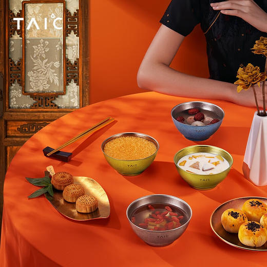 TAIC 太可钛度纯钛双层隔热防烫饭碗钛碗成人居家个性健康便携钛餐具 商品图6