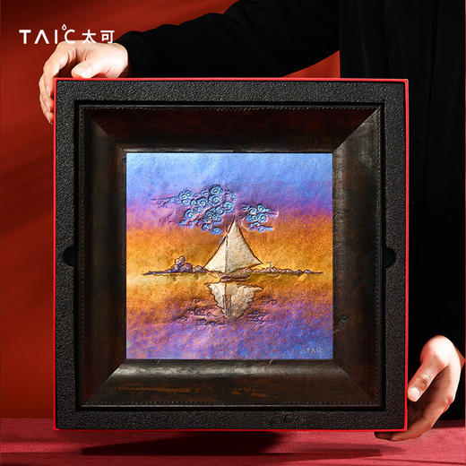 TAIC太可纯钛工艺画版画送礼新年礼物 独钓寒江雪 商品图6