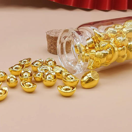 【新年送财】 足金9999金元宝 送玻璃瓶（支持鉴定） 商品图1