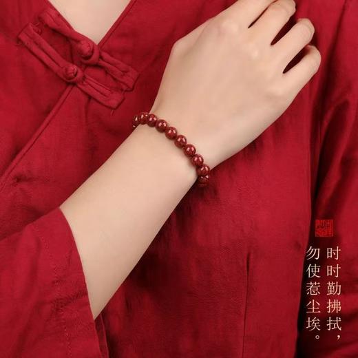 春节不打烊 正常发货 原矿晶体朱砂手串男女款高含量晶体砂手链透光本命年 商品图3