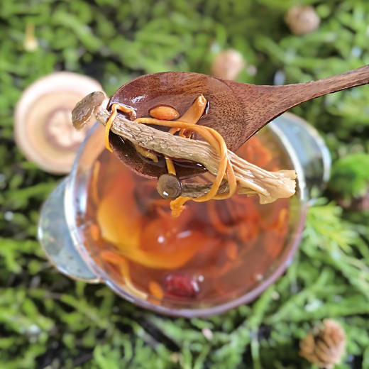 巴山鹿茸菌汤包65g 菌汤火锅底料鹿茸菌蛹虫草7种食材精选菌菇包菌汤包 商品图3