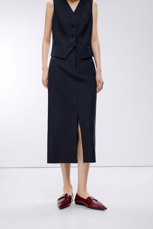 朗姿	梭织半裙深藏青色LAJK04WSK115A61 商品图1