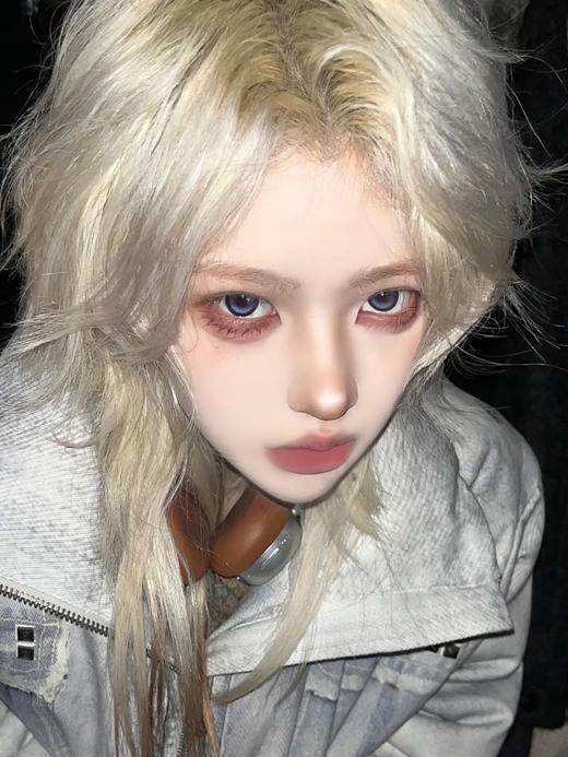 Hanawink 半年抛美瞳 哭哭奶酪蓝 直径14.5mm着色14.2mm 商品图1