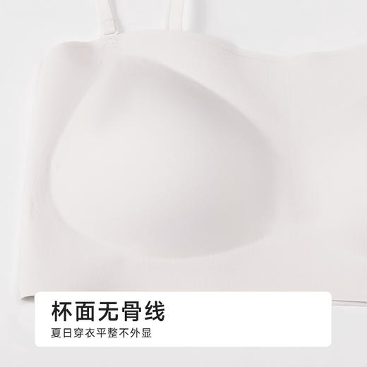 都市丽人特殊面料短抹胸冰丝基础简约抹胸LVH1A3 商品图4