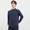 【双面含桑蚕丝】罗蒙男士春秋款经典polo衫男长袖t恤男polo衫男 商品缩略图2