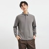 【双面含桑蚕丝】罗蒙男士春秋款经典polo衫男长袖t恤男polo衫男 商品缩略图1
