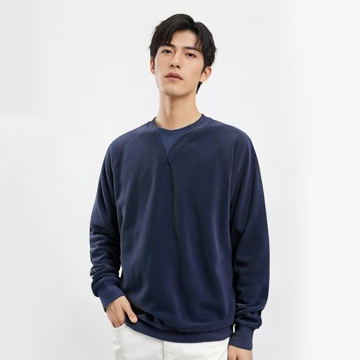 【双面摇粒绒】罗蒙秋冬男士加绒加厚保暖卫衣男休闲百搭舒适通勤男上衣 商品图1