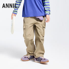男女童全腰梭织单裤春季新款安奈儿童装实体店同款AM516529
