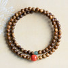 【经典】赤霞南红沉香木双圈手串6mm 搭配蓝水翡翠新中式古风手链珠串带证书 商品缩略图0