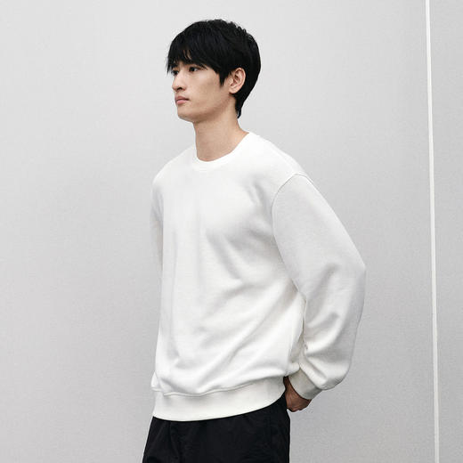 GXG男装 新年系列白色绣花卫衣 24年春季热卖GFX13101091 商品图2