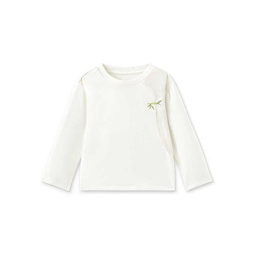 英氏儿童T恤男宝宝棉麻透气长袖t恤上衣2025新款YRTAJ1R042A 商品图4