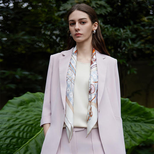 【七分袖西装外套】24年春季女士新品时尚一粒扣商务通勤外套 商品图2