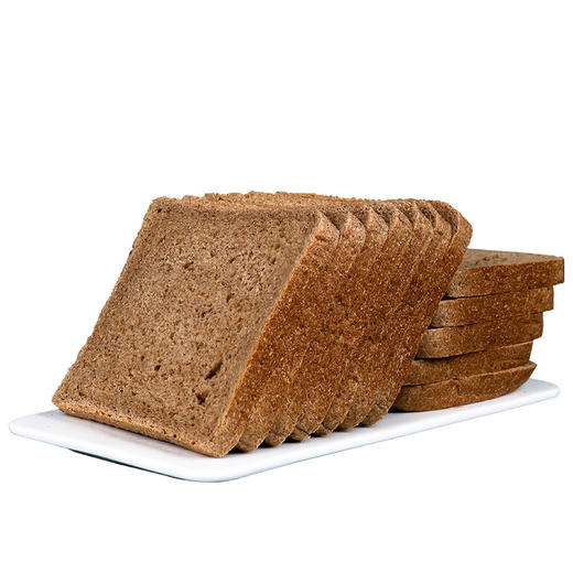 【健身优选，二次发酵全麦面包】0脂肪黑麦全麦面包无蔗糖 整箱粗粮代餐 饱腹食品 低脂早餐吐司片-QQ 商品图5