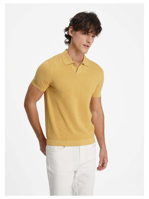 callisto黄色弹力亲肤T恤 商品图3