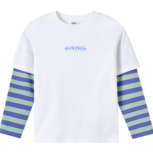 男童圆领液氨长袖T恤春季新款安奈儿童装实体店同款AB511523 商品图8