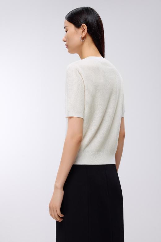 朗姿	针织套头衫白色 LSJK03KPR779W11 商品图7