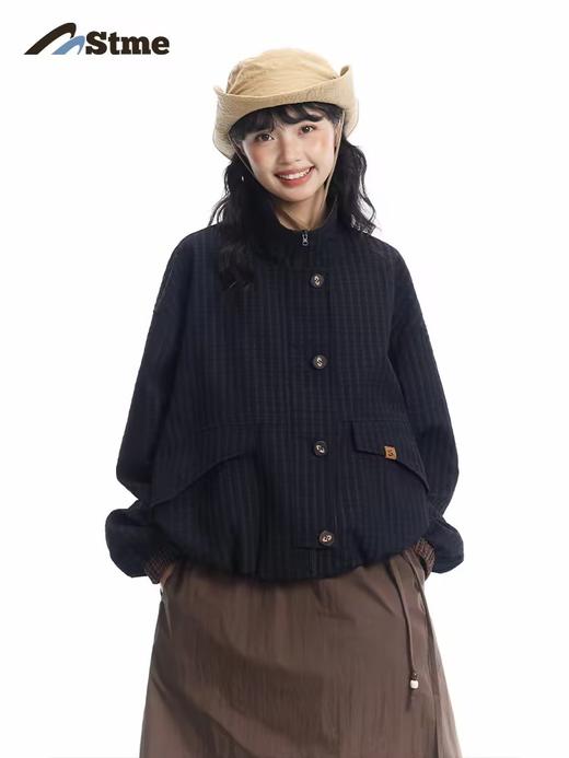 早乙女惠子saotome/STMWT251065/撞色格纹短夹克 商品图2