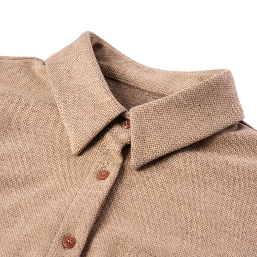 谜底大廓形衬衫长袖女2025春季新款气质中长款宽松衬衣258MC5505 商品图3