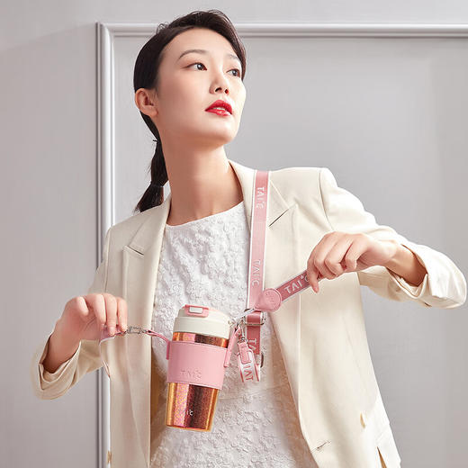 TAIC太可钛度双层纯钛咖啡杯保温保冷便携大容量高颜值带盖车载水杯 商品图7