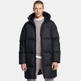 安德玛男子UA Limitless热冬系列中长款鸭绒羽绒大衣1384644-001