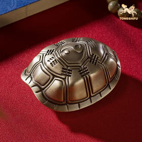 铜师傅《八卦富甲天下》客厅龟壳铜摆件 家居装饰把玩手把件