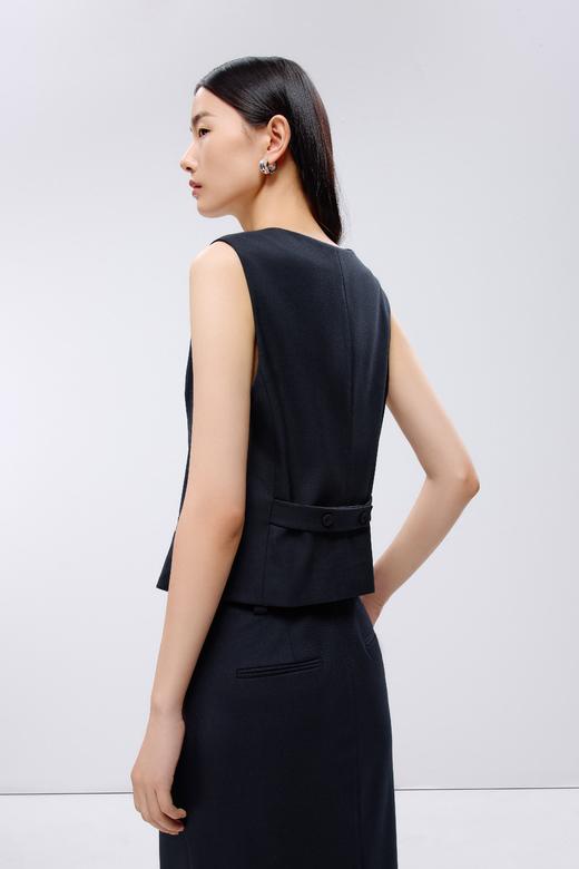 朗姿	梭织马甲深藏青色LAJK04WVT120A61 商品图7