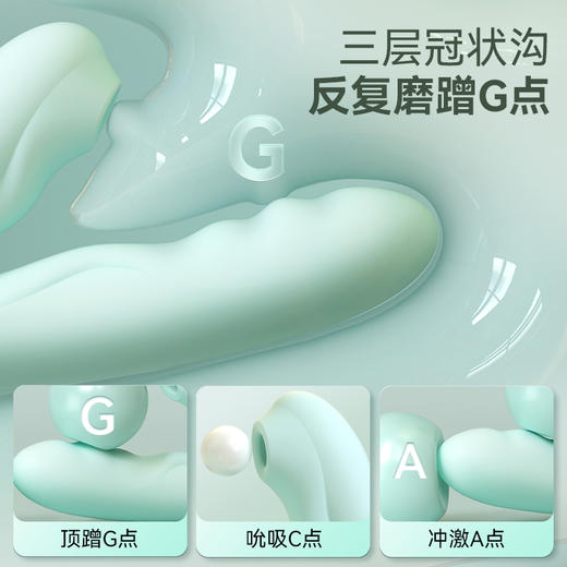 SVAKOM 司沃康 丨白如意pro升级版 （伸缩炮机+吮吸+震动三点刺激，40℃加热，APP远程遥控） 商品图1