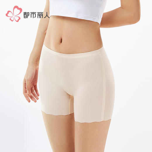 都市丽人三分裤薄锦纶舒适打底安全裤LLH1B7 商品图2