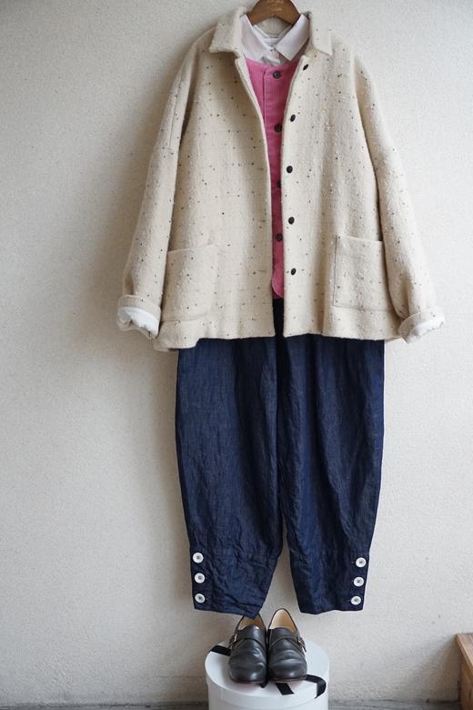 Gauze牛仔蓝阔腿裤 商品图4