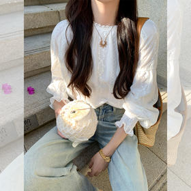 <曾小咸推荐> 刺绣蕾丝衬衫