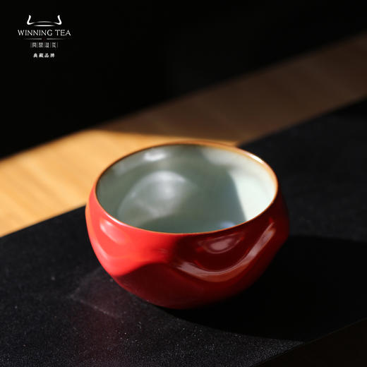 问鼎汝瓷鼎峰系列辛丑新年红玹红杯 商品图3