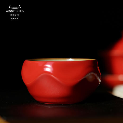 问鼎汝瓷鼎峰系列辛丑新年红玹红杯 商品图0