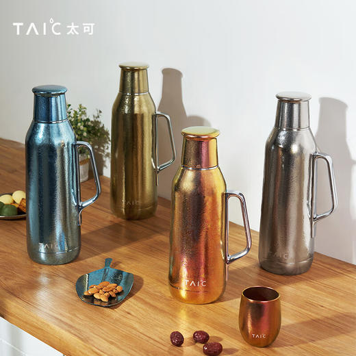 TAIC太可内外纯钛保温壶大容量家用暖壶车载旅行壶热水壶开水瓶 商品图4