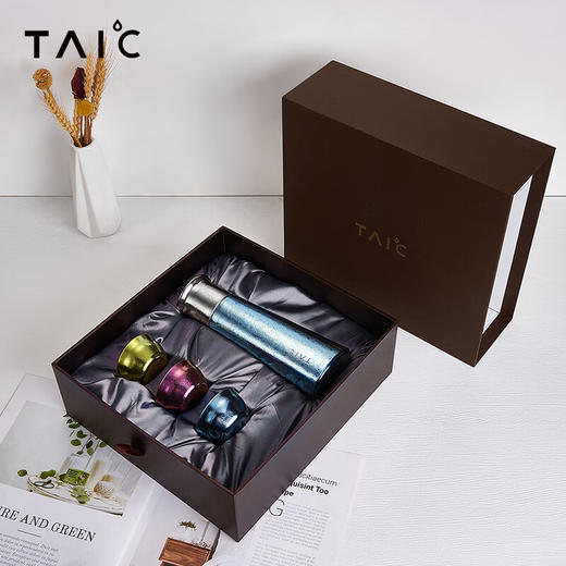 TAIC太可纯钛保温杯大容量男士白茶焖茶水分离泡茶商务闷泡杯礼盒套装 商品图3