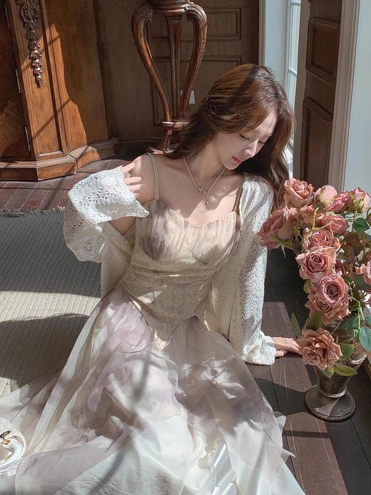 张心子【春日浮梦】镂空防晒针织衫开衫  U2501039 商品图4