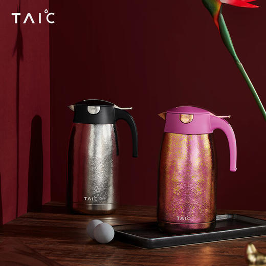 TAIC太可纯钛保温保冷大容量水壶套装家用暖水壶婚礼结婚新人礼品礼物 商品图2