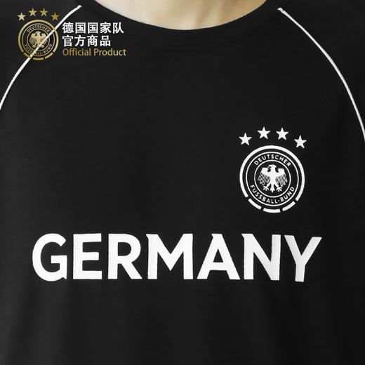 【官方正版】德国国家队 | 速干运动短袖足球迷拼色时尚黑T恤 商品图4
